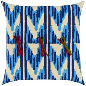 NEW LISA CORTI nina rose pillow in blue